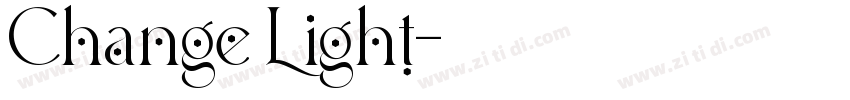Change Light字体转换